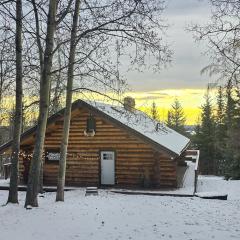 Explore Fairbanks! Authentic Log Cabin with Views