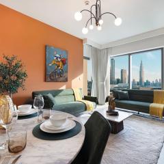 Luxury 2 bedroom with Burj Khalifa view, connected to Dubai Mall