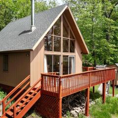 Rustic-Modern Chalet w/ Fire Pit, Deck & Views in Slanesville, WV