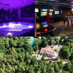 Domaine Le Rocher d Argent avec Piscine Extérieur ,Jacuzzi Intérieur et Salle de jeux