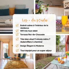 Superbe appartement 1min métro7 Rez-de-chaussée