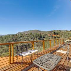 Pine Cabin with Wraparound Deck 2 Mi to Trails!