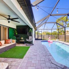 Poolside Oasis and Outdoor Kitchen Cape Coral Home
