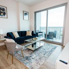 High-Rise Apartment with Panoramic Skyline Views