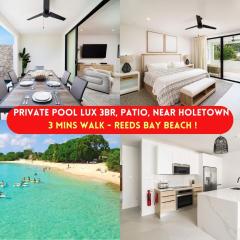 Walk to Beach New Stylish 3BR Pool