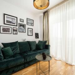 Spacious Apartment in Wrocław with a Desk for Remote Work and a Balcony by Noclegi Renters