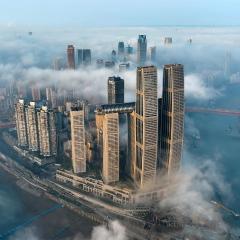 Chongqing MC Maiyue High-Altitude River View Hotel,50m to 2 Rails-Top-Floor 44th-49th Riverfront Rooms,Panoramic Views Day And Night