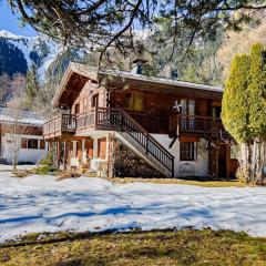 Ski nest with view of Mont Blanc