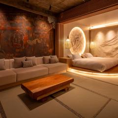 浅草徒歩圏静寂の広め和モダン1フロア貸切カップル家族向け36平米最大4名お米の炊飯体験