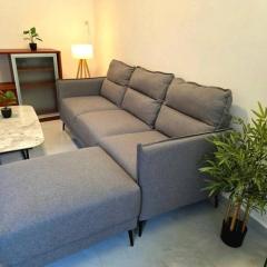 Appart douillet avec patio privé