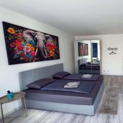 Ruhiges saniertes Apartment bei Hamburg Parkplatz Balkon WLAN