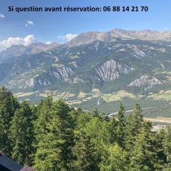 Studio standing PRALOUP 1600 dernier étage 4 personnes Vue époustouflante