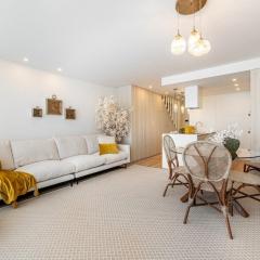 Riverside duplex by the sea with pool and balcony