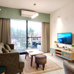 Bright 1BHK Candolim Service Apartment with Balcony and Free Parking