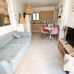 Boho Greek Haven with Orange Grove Views Near Beach