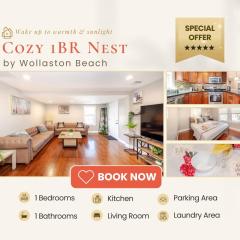 74R - 2BR Quincy - Romantic Stay near Wollaston Beach