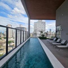 Resort Urbano! Flat Moderno com piscina rooftop