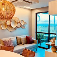 Lindo apartamento térreo com vista para o mar de Muro Alto