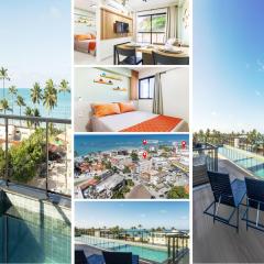 Privacidade e conforto Apto a 50m do mar no centro by Meu Flat na Praia