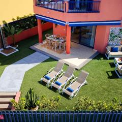 Meloneras beach detached house with BBQ and garden