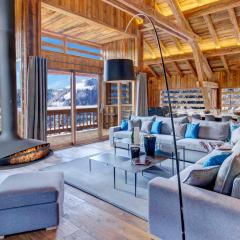 Chalet 5★ pour 15 pers, piscine, vue montagnes - FR-1-304-299