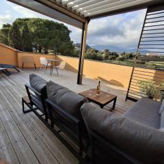 T2 cozy terrasse 40 m2 et pergola