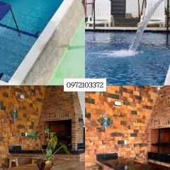 Large country house with pool and large kitchen