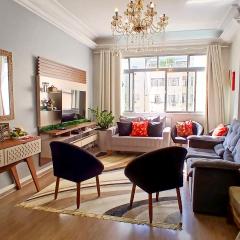 Amplo 3 Quartos em Copacabana - Wi-Fi, Ar e Perto da Praia