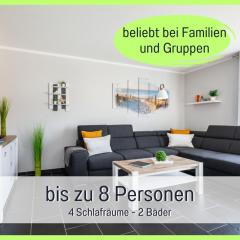 Komfortables Ferienhaus Strandzauber auf Fehmarn für 8 Personen mit 4 Schlafzimmern und 2 Bädern