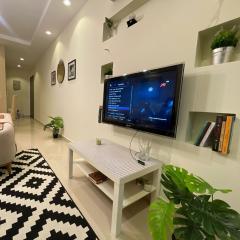 Modern apartment with garden