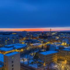 2BR Downtown apt Amazing View Free Parking & Gym