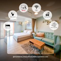 Stunning View 1BR Venice Luxury Residences BGC Ultra Fast WiFi and Washer