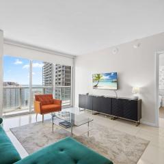 Luxury Waterfront Brickell ICON W-Hotel Balcony Water Views