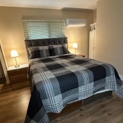 Cozy room with attached bathroom & patio access