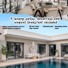 Luxury 4 suites villa w private staff and heated pool