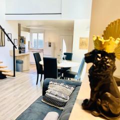 Loft de charme avec parking, jardin et terrasse