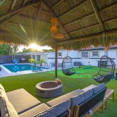 Cozy Miami Private Pool House W- Arcade Games, BBQ