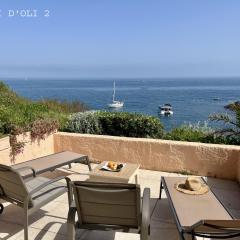 Joli d'Oli 2, pieds dans l'eau, vue mer