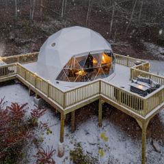 Romantic Geodesic Dome with Hot Tub, Perfect for Stargazing in Pipestem, West Virginia