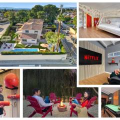 Cozy Winter Villa near Valencia Cinema BBQ Garden