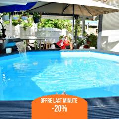 Le Sable Bleu - Évasion tropicale - Idéal Couples & Familles - PLAGE 5min - Piscine - Parking privé - Logement climatisé - Vue sur les palmiers - Restau snack familial sur place