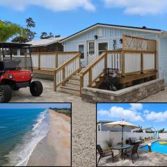 4BR Coastal Pool Cottage Golf Cart Kayaks