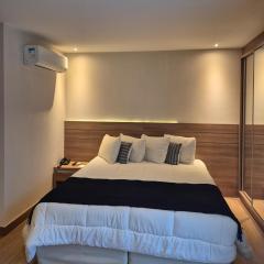 Apart Vista Azul - Conforto com a vista para a mata de pinheiros