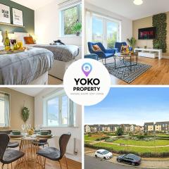 Stylish Apartment with Balcony, Free Parking, Fast Wifi and Smart TV with Sky and Netflix by Yoko Property