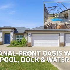 Canal front Pool & Dock water toys Oasis 96 Club House