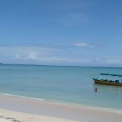Chalet over the Caribbean sea