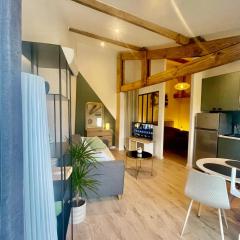 Logement neuf tout équipé avec terrasse, proche du bourg et des plages océanes, climatisé, WIFI, parking, linge et ménage compris, proche des commerces ouverts toute l'année