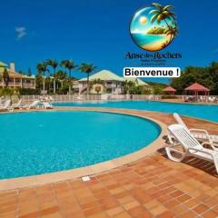 Appartement charmant à Saint-François, 22 m², piscine