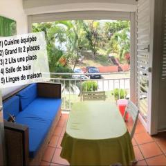 Appartement charmant à Saint-François, 22 m², piscine