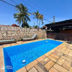 Casa c piscina e churrasqueira, 200m Praia Perequê